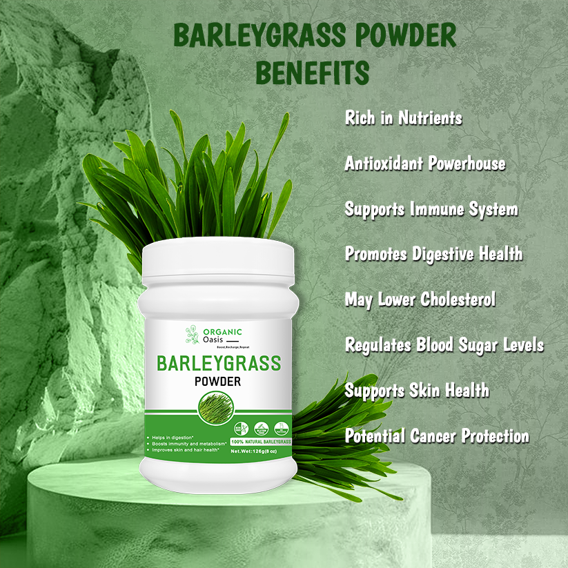 Organic Oasis Organic Barleygrass Powder Benefits