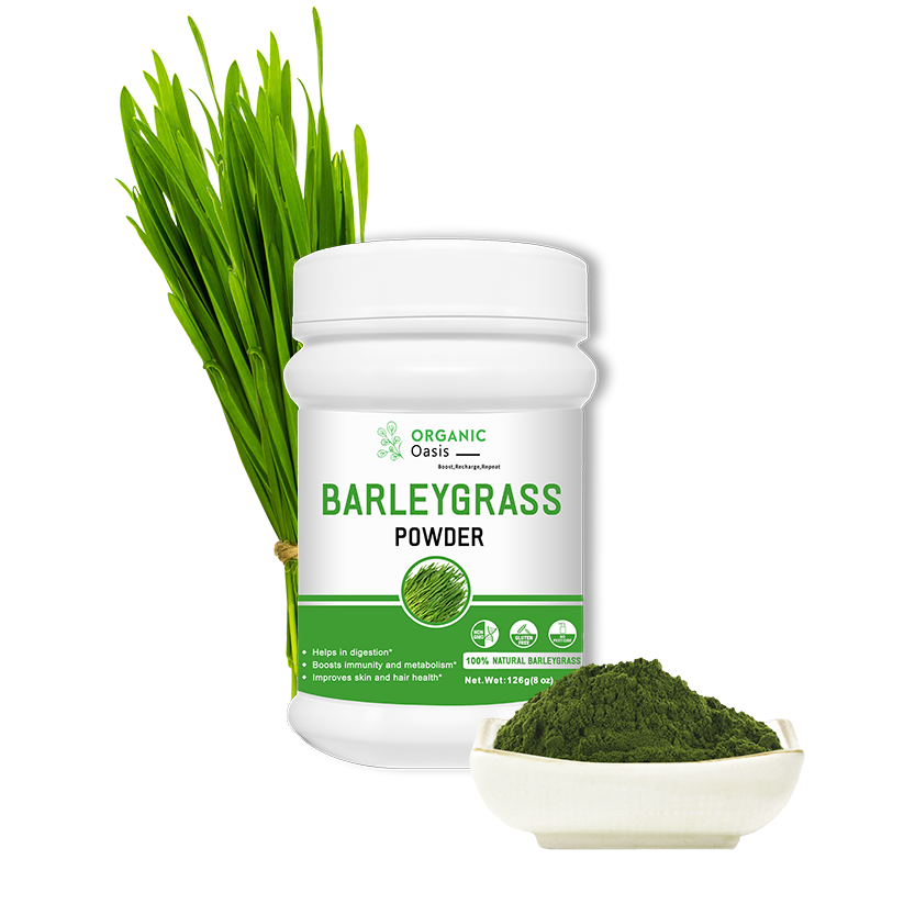 Organic Oasis Organic Barleygrass Powder Bottel