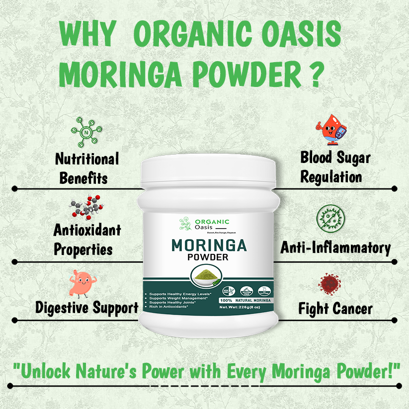 Organic Oasis Organic Moringa Powder Benefits