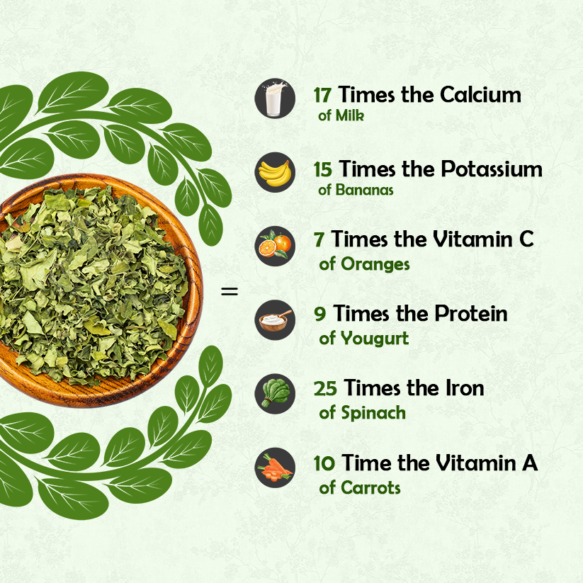 Organic Oasis Organic Moringa Powder Minerals & Vitamins